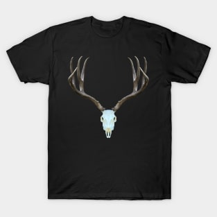 European Deer Antler Skull T-Shirt